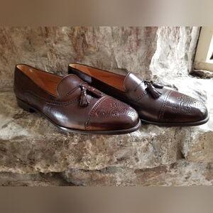 Mezlan Brown Leather Men's Loafers